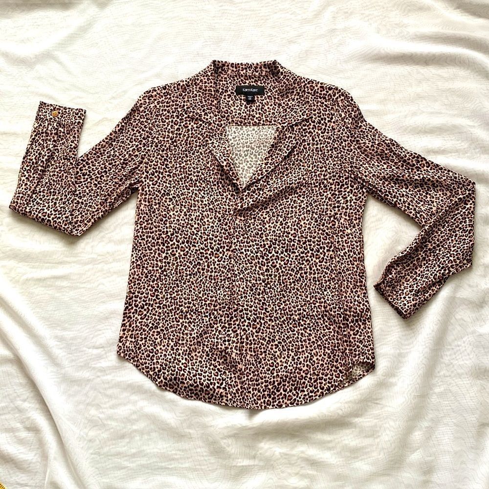 Karen Kane Animal Print Blouse